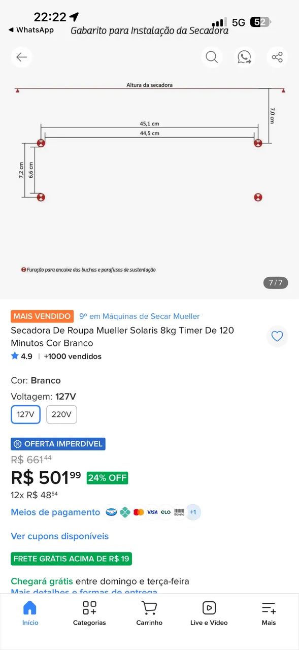 Secadora8kg