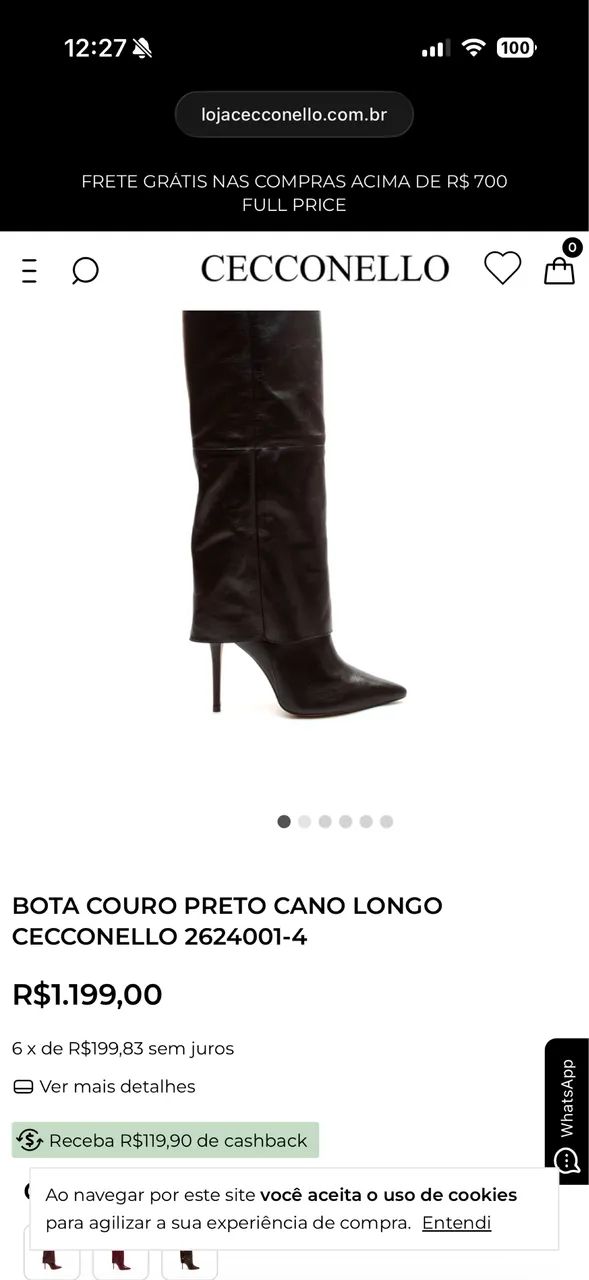 Bota cecconello couro  - Foto 4