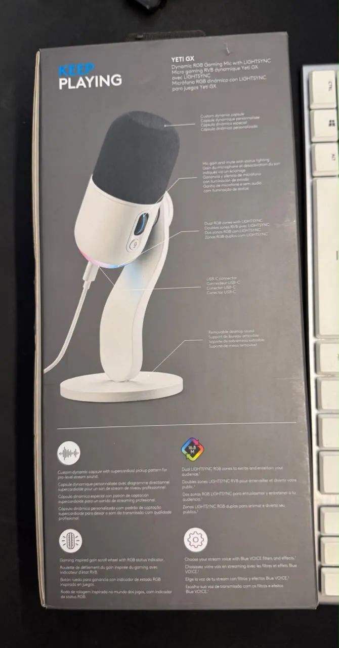 Microfone Logitech Yeti GX - Foto 2
