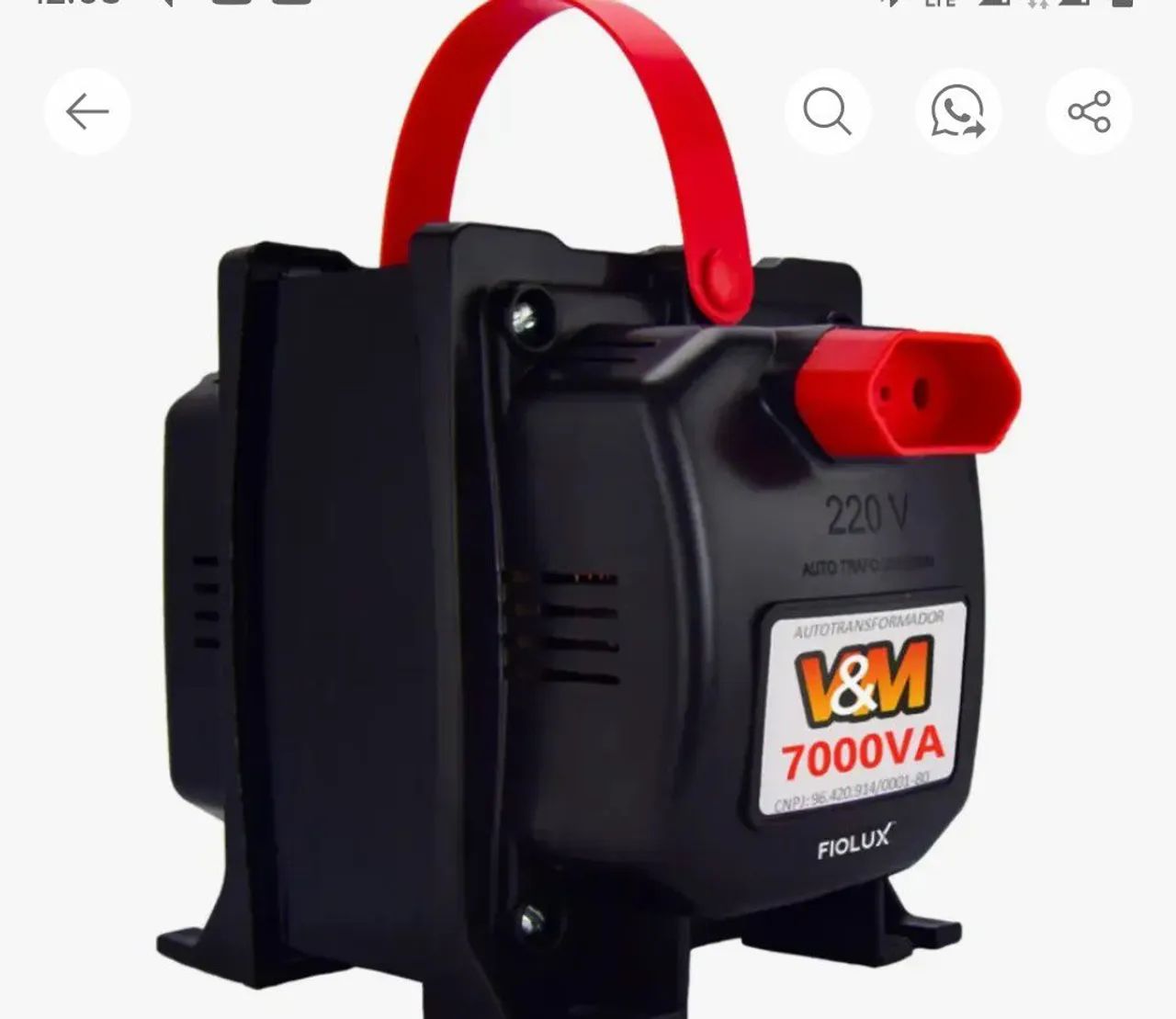 transformador de 7000va 110v para 220v - Foto 2