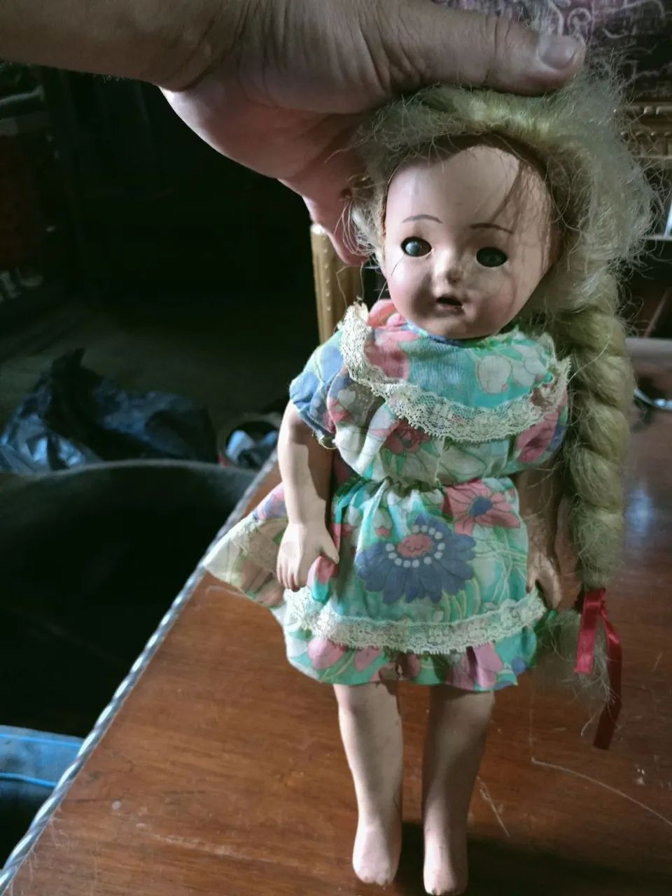 Boneca de porcelana antiga  - Foto 2