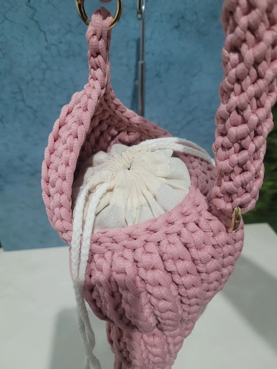 Bolsa concha caracol em crochê  - Foto 5