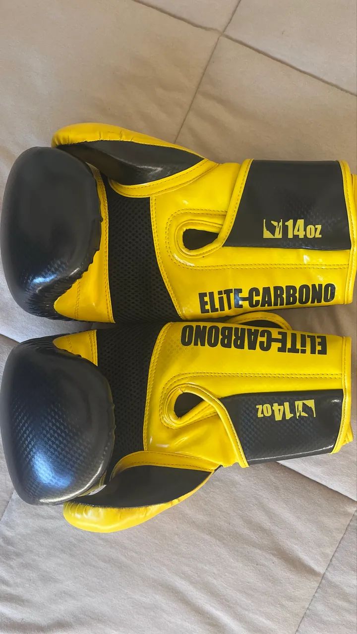 Luvas de boxe/ Muay Thai- Titan Pro Elite Carbono - Foto 4