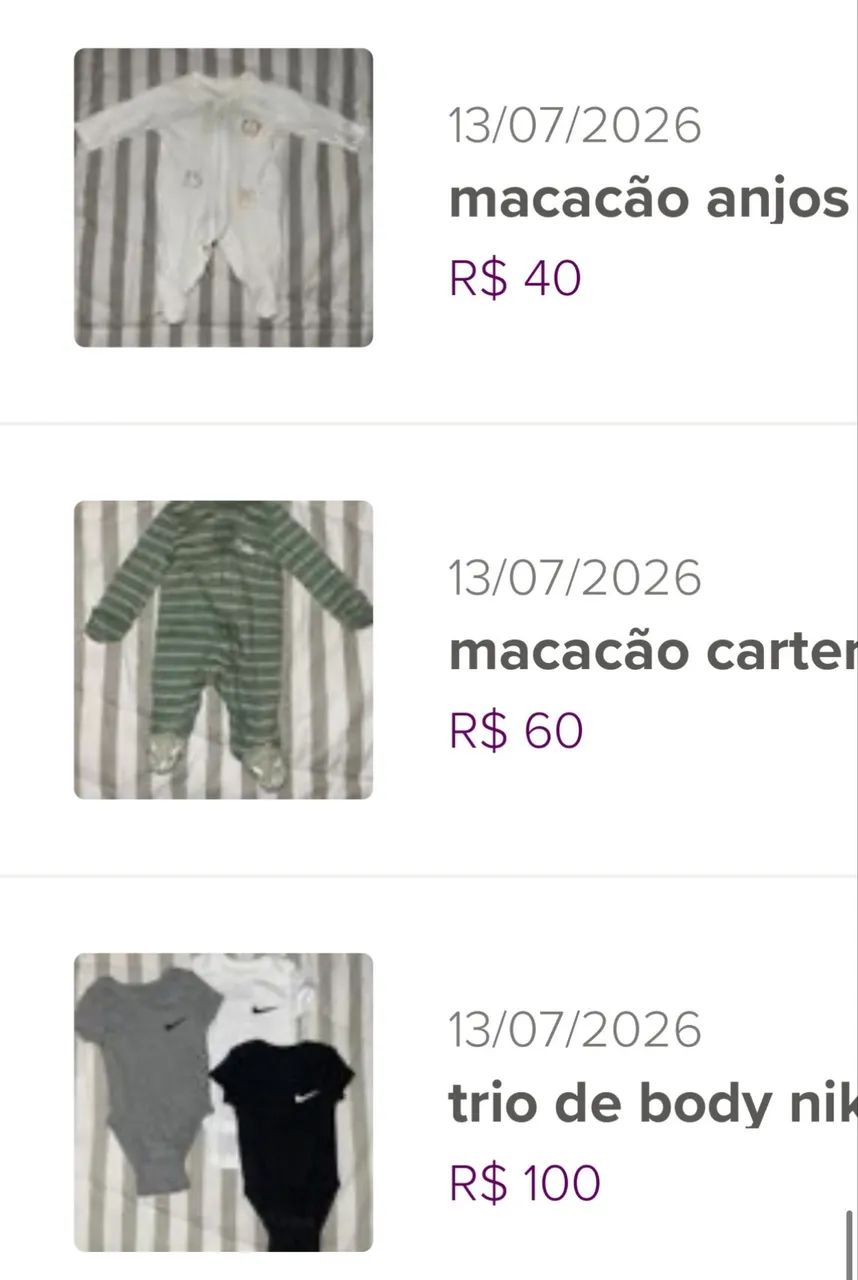 Roupas de bebê 