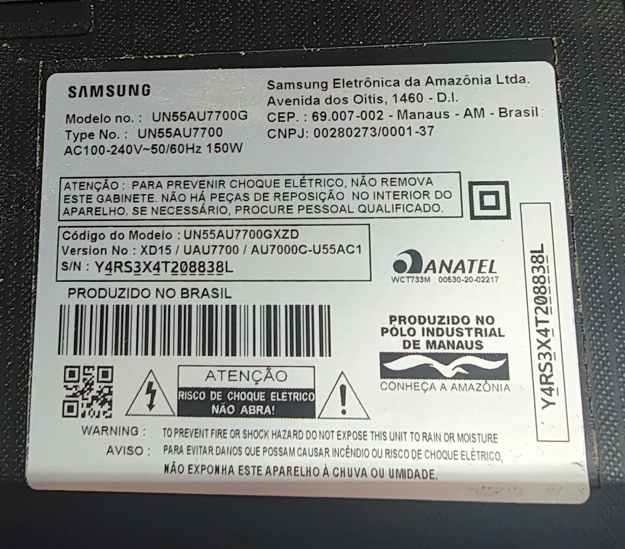 Vendo Tv Samsung 55 polegadas - Foto 3
