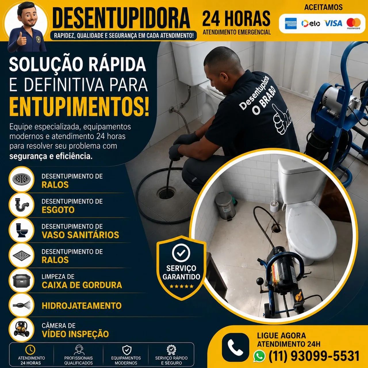 Desentupidora 24 horas ?