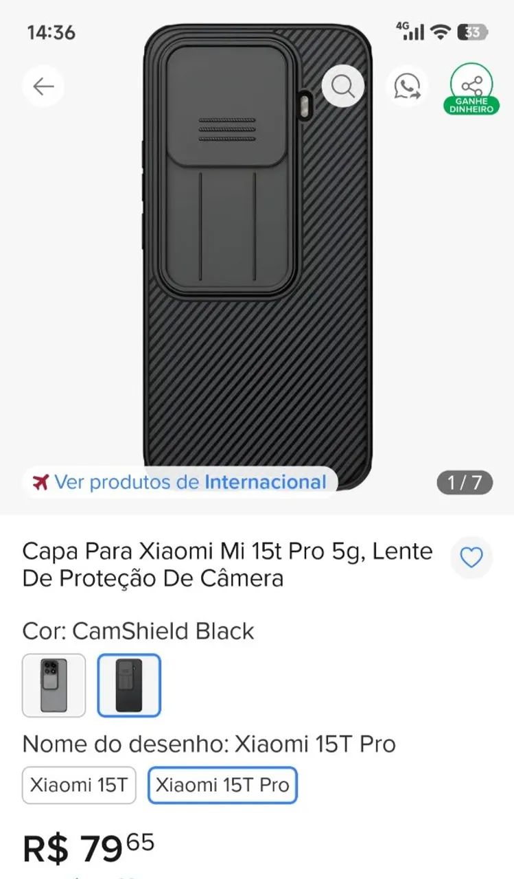Capa de celular Xiaomi Mi 15t Pro - Foto 3