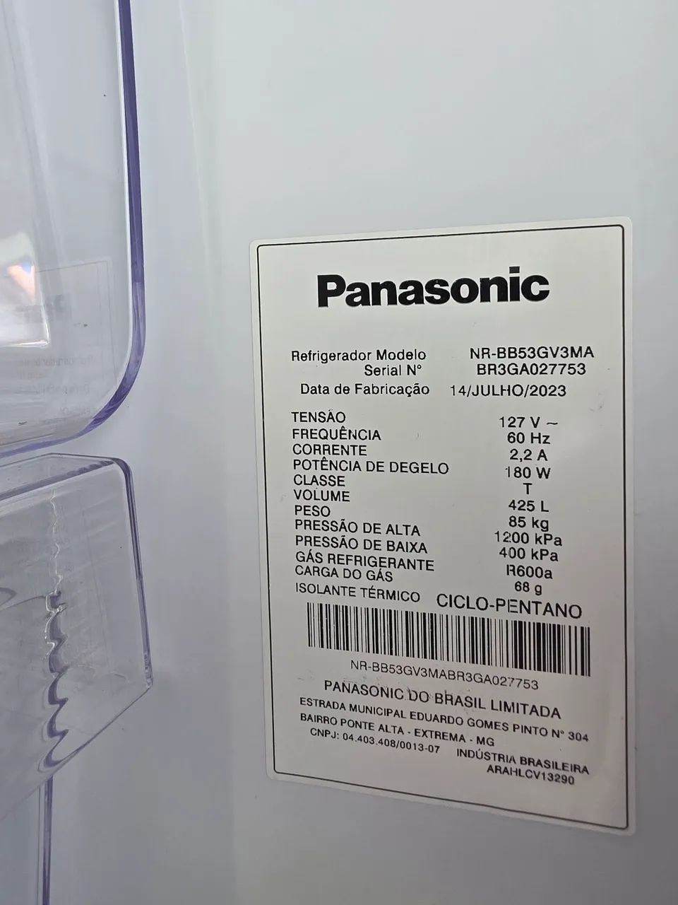 Geladeira PANASONIC  - Foto 2