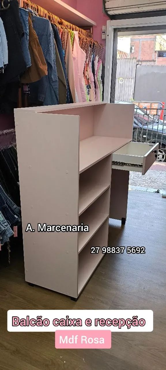 Balcão cor Rosa ( fabricação própria) - Foto 2