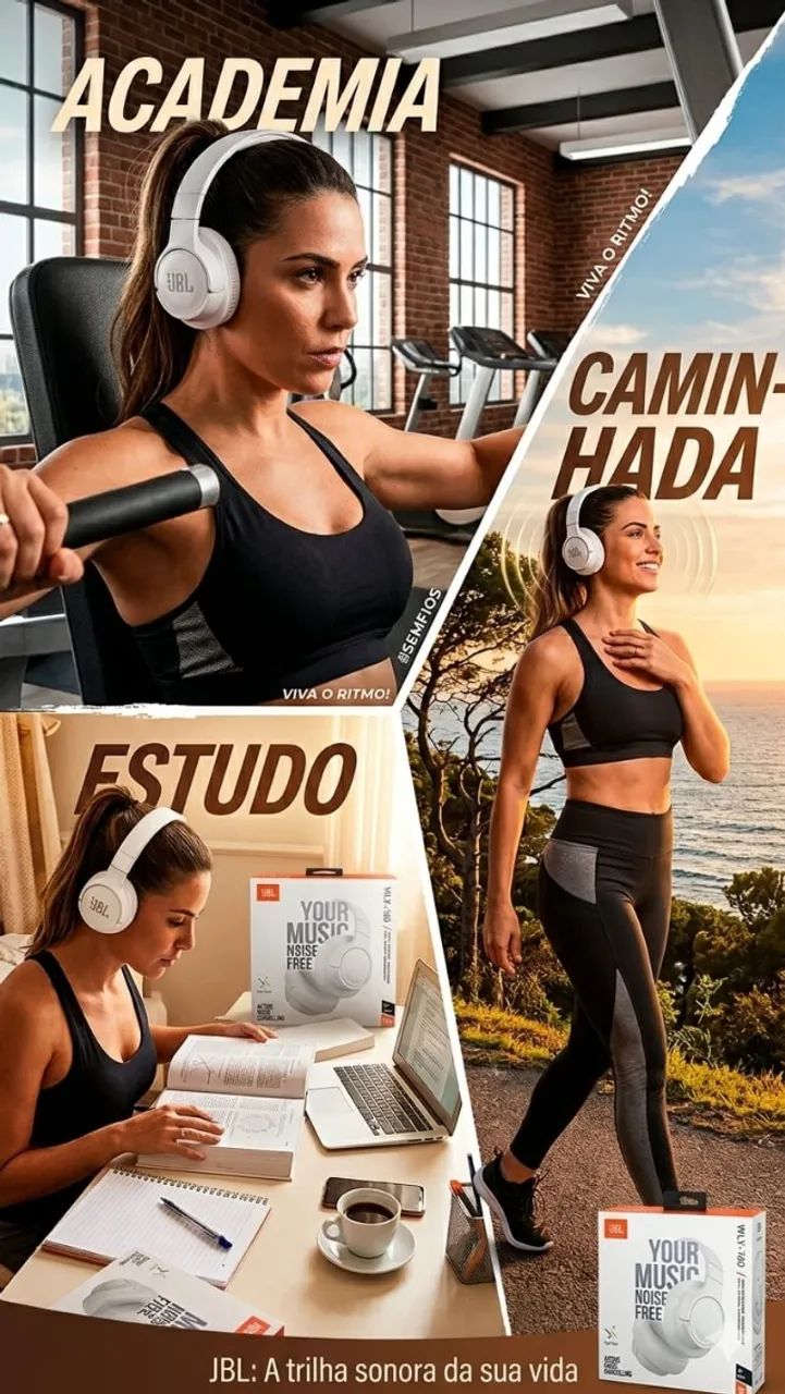 fone de ouvido branco  jbl head set over ear bluetooth - Foto 2