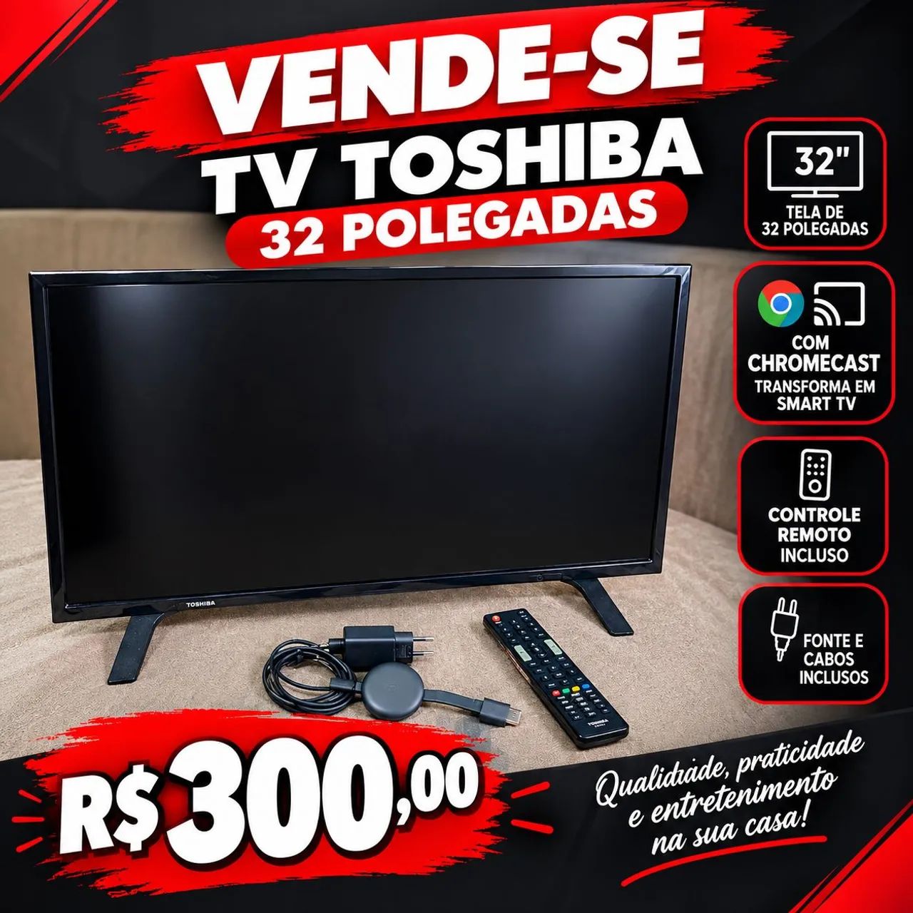 Tv Toshiba 32 polegadas