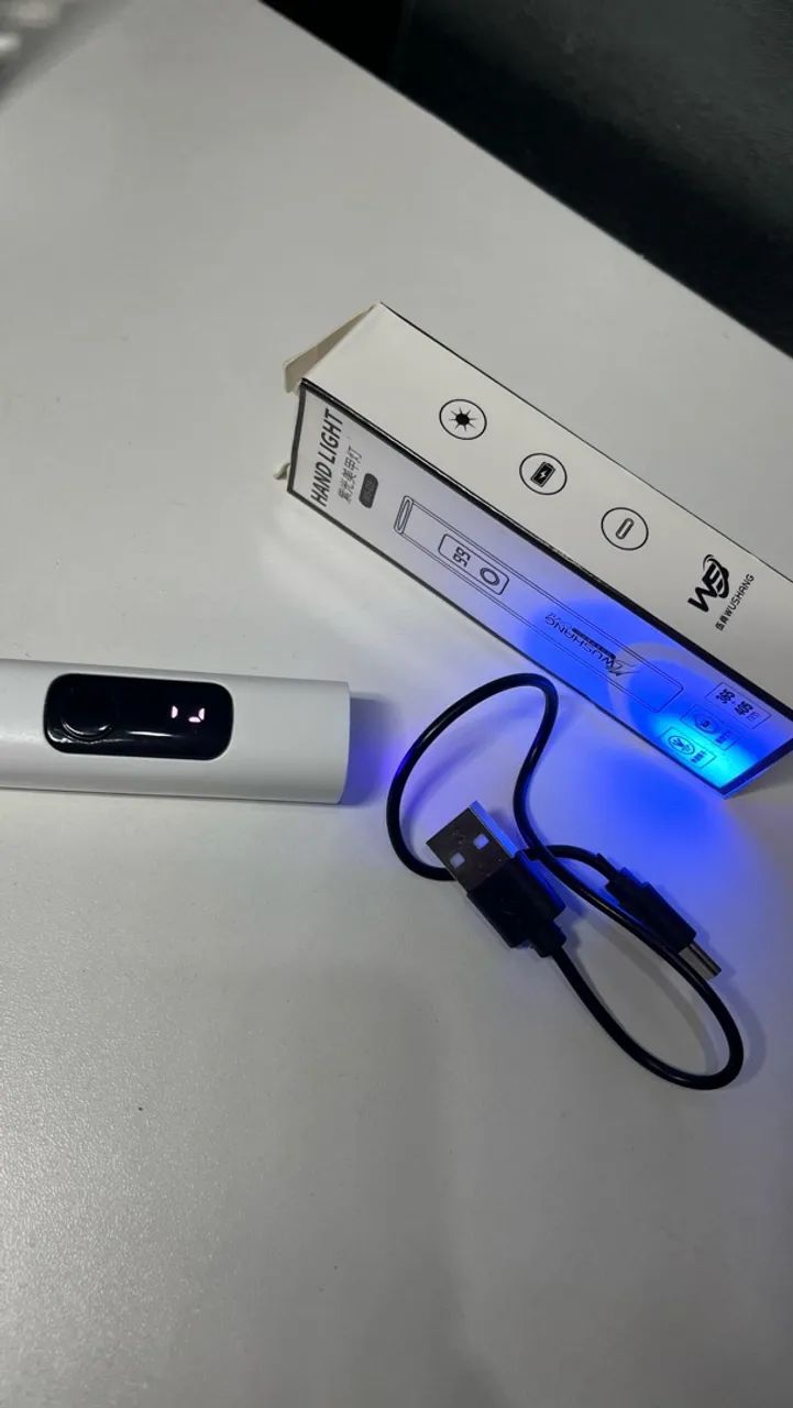 Mini Lâmpada Secadora de Unhas Portátil com LED UV Quick para Manicure Tools