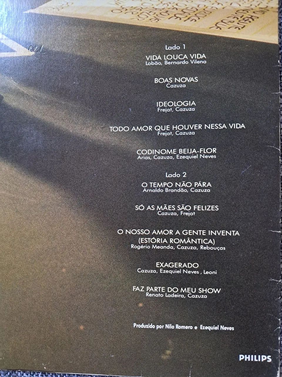 Lp CAZUZA - O Tempo não para - Foto 3
