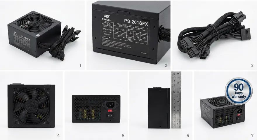Fonte C3Tech PS-201SFX - Compacta (SFX)-(Recondicionada) Testada c/Garantia