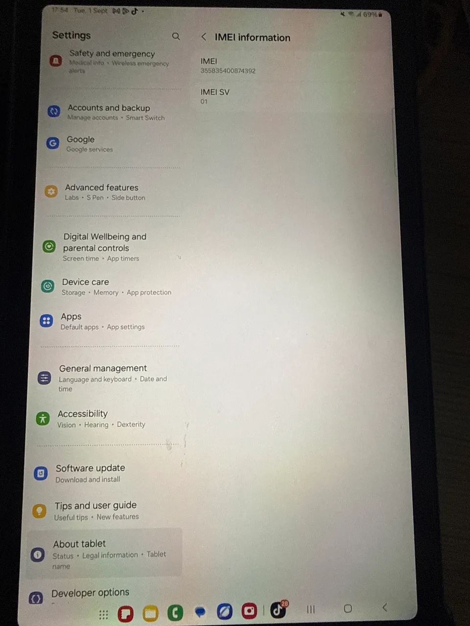 Tablet s6 lite 128 com chip e caneta