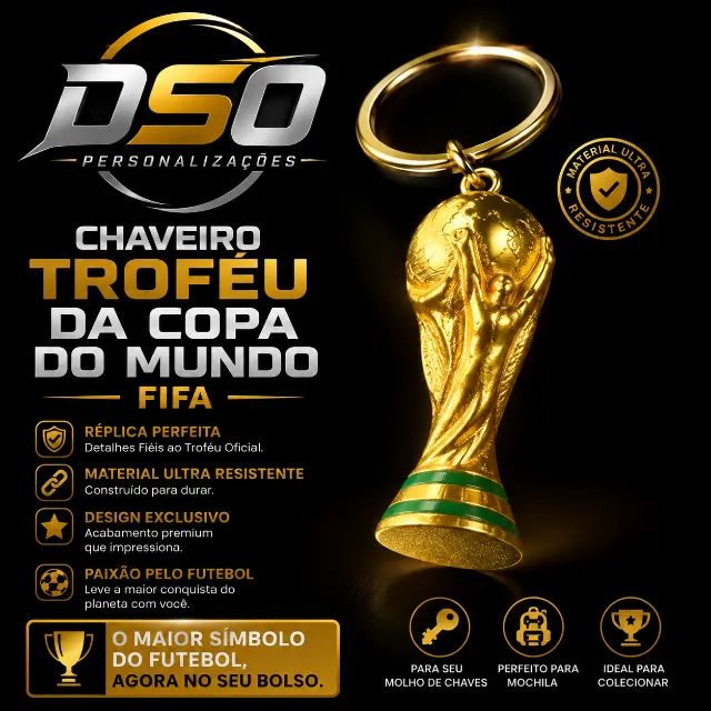 Chaveiro Troféu da Copa do Mundo FIFA - Foto 2