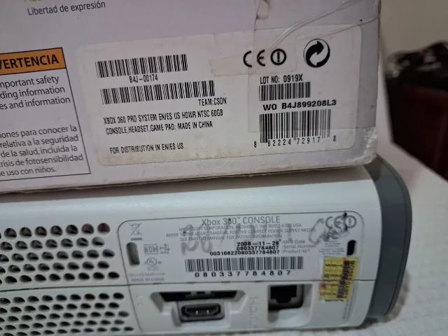xbox 360 arcade na caixa completo com hd bloqueado - Foto 6
