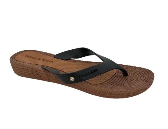 Chinelo preto dedo Terra