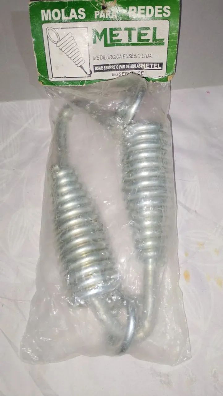 Par de extensor em mola para rede 20cm.<br>