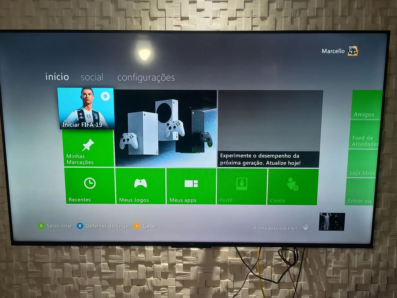 Vendo Xbox 360 com Kinect - BLOQUEADO  - Foto 3