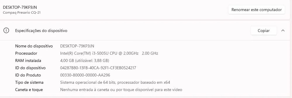 Notebook Compaq Cq-21 4gb de RAM IntelCore i3 - Usado - Foto 4