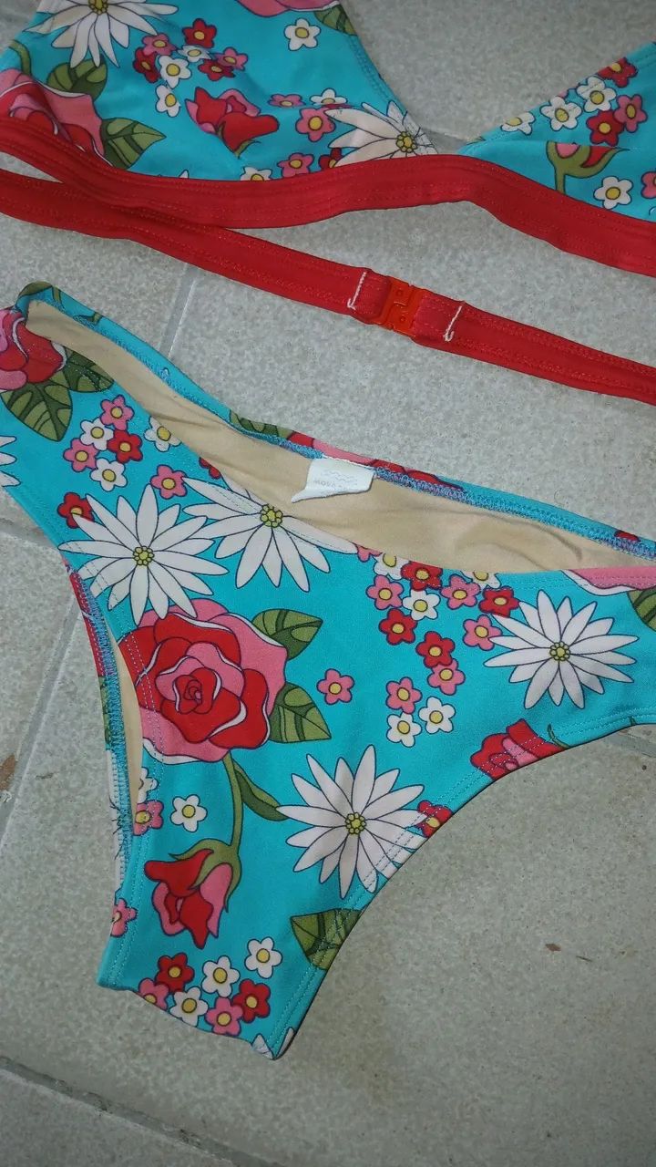 Biquíni Florido (Tamanho G) - Foto 2