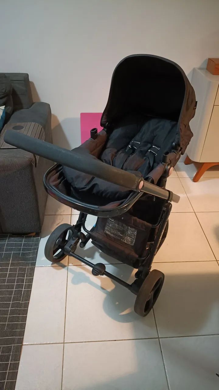 Carrinho Safety 1st Mobi, 02 Bebê Conforto + 02 base - Foto 2