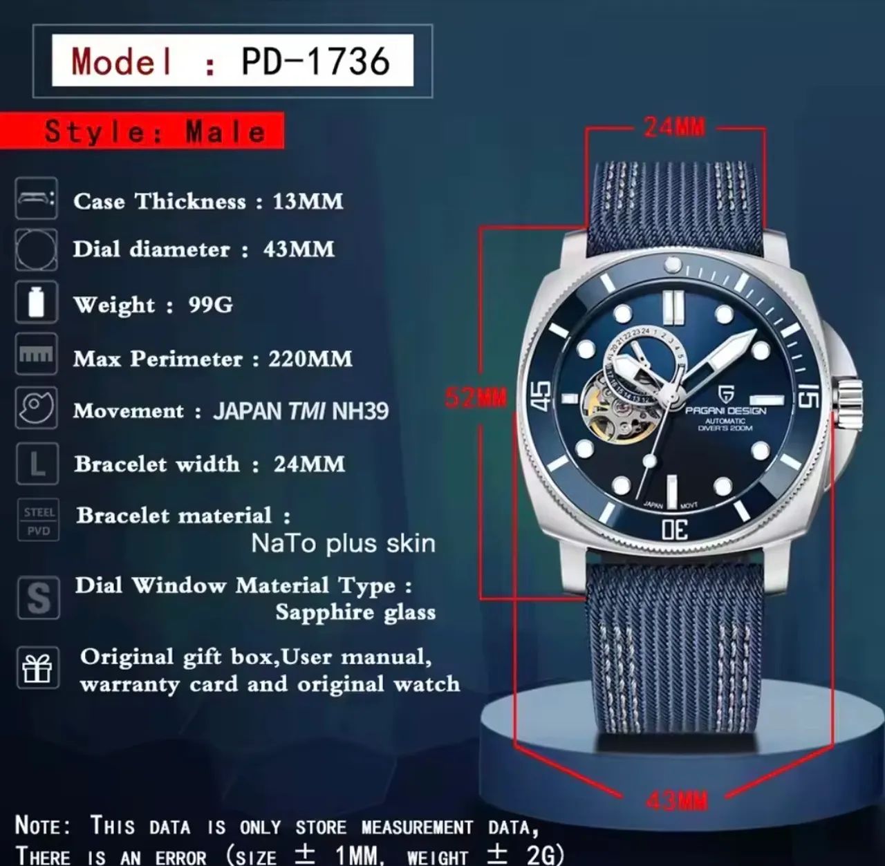 Pagani Desing PD1736 Panerai - Foto 3