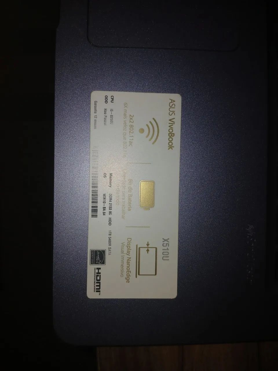 NOTEBOOK ASUS X510 U - Foto 2