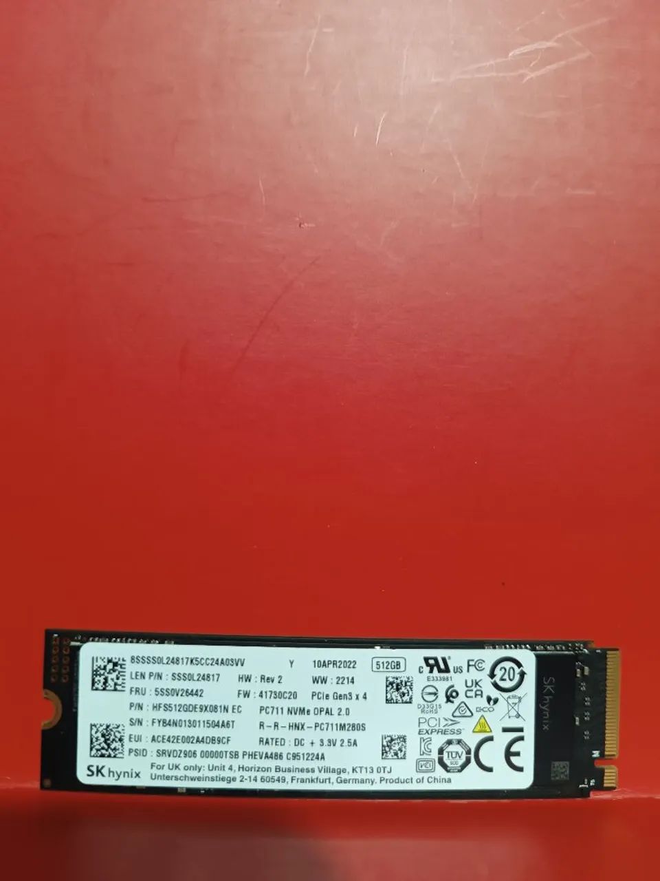 Ssd 512gb saúde 98%