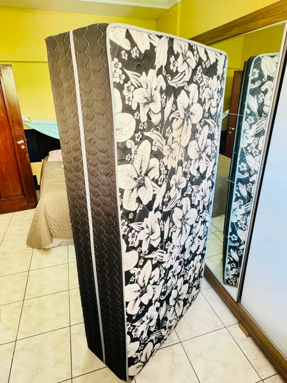 Cama box solteirão colchão  - Foto 2