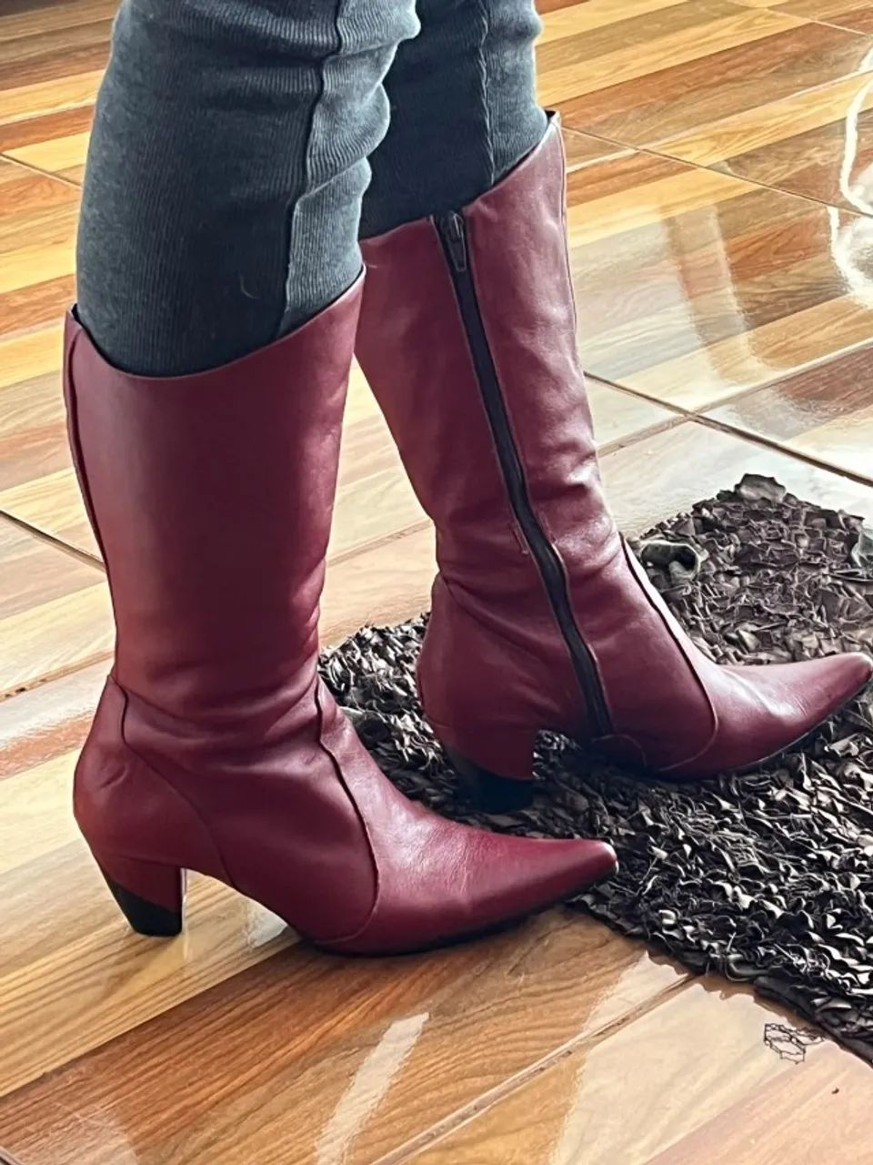 Bota de couro 
