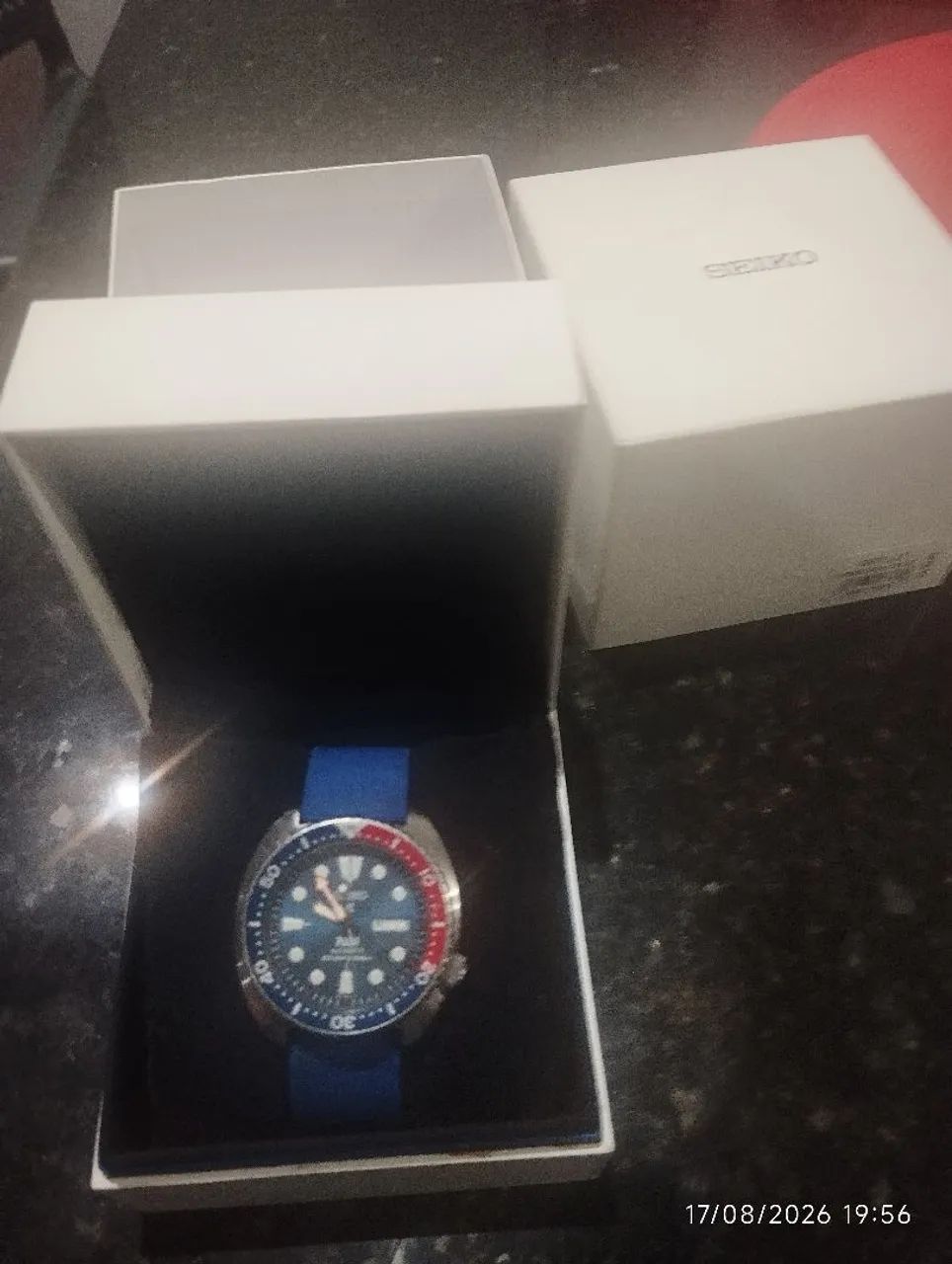 Relógio Seiko Turtle PADI Pepsi 200m - Foto 2