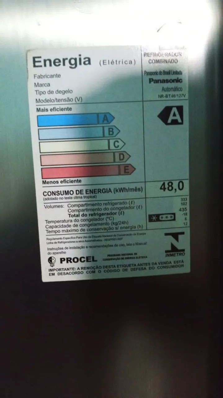 Geladeira Panasonic 