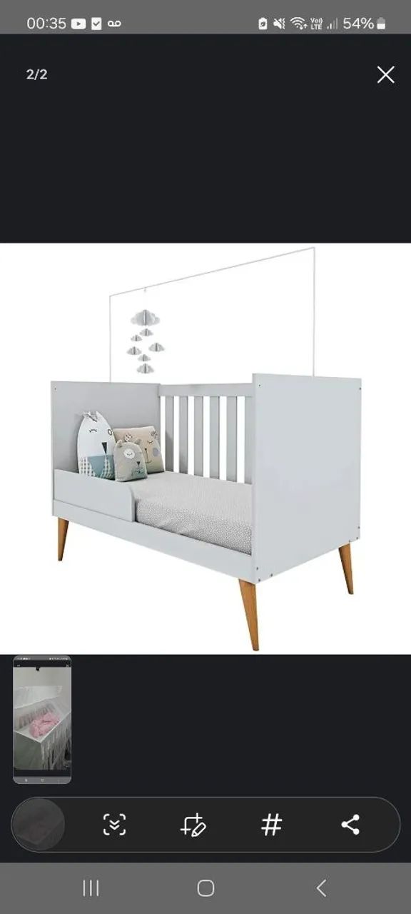 Berço novo com colchão 