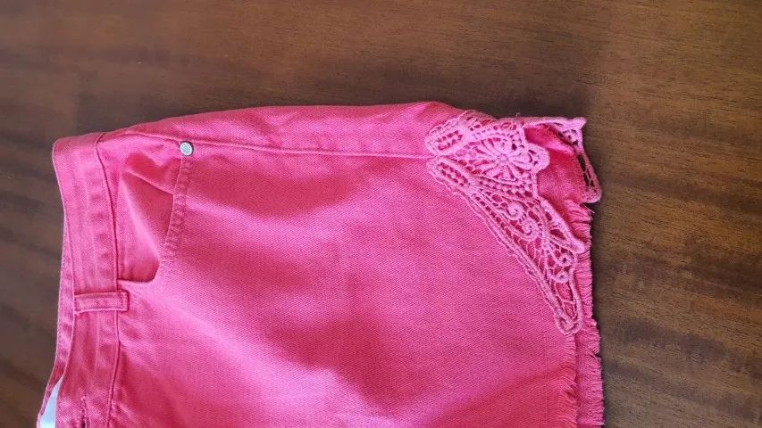 Short feminino rosa Marfino - Foto 2