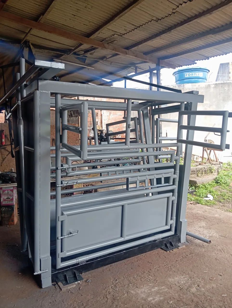 Tronco de contenção bovino 
