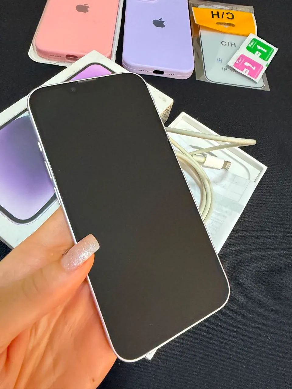 iPhone 14 128GB, branco, muito bem conservado e em perfeito estado de funcionamento. - Foto 2