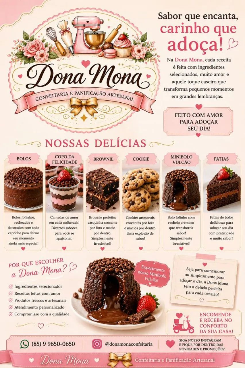 Bolos, Cokies, Brownie