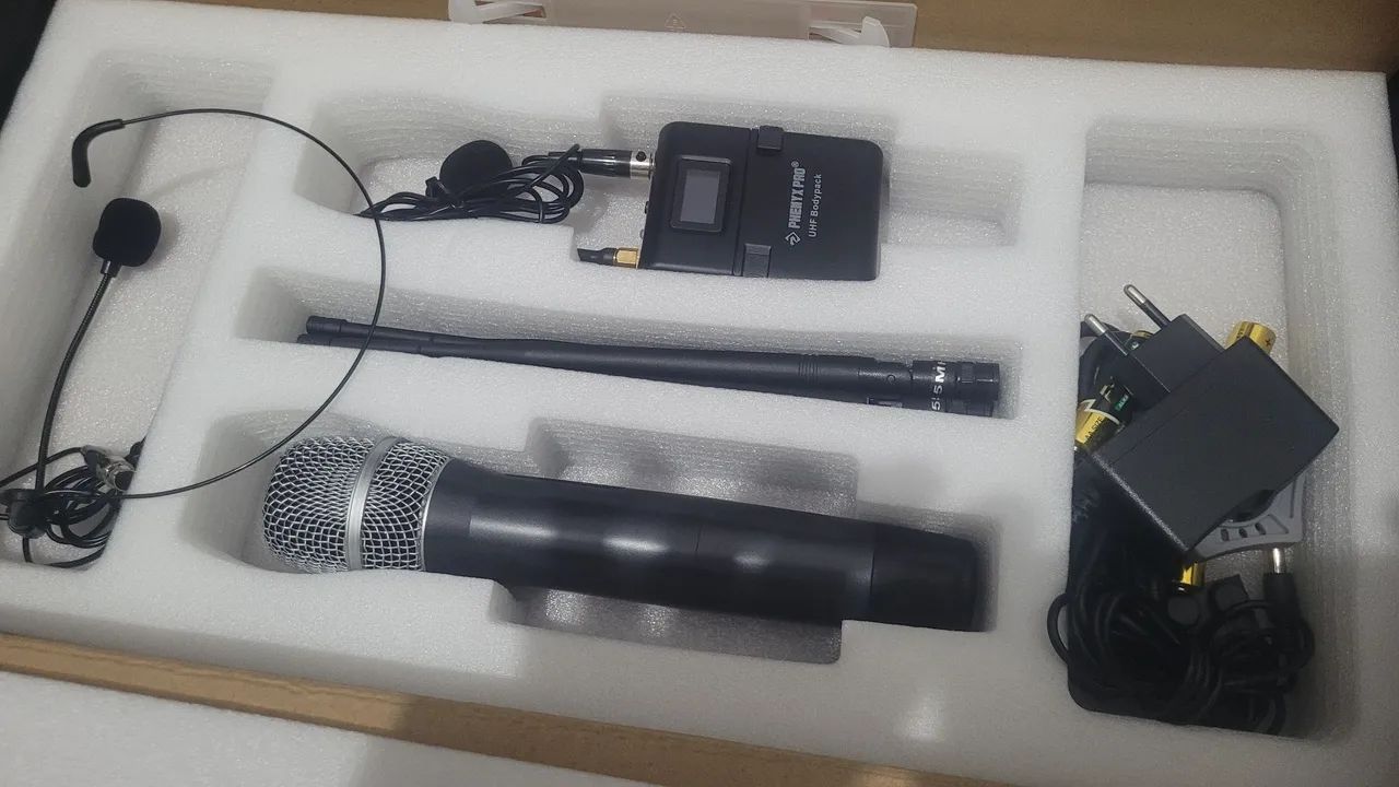 Kit Microfones sem fio Phenyx Pro PTU-2U - Foto 3