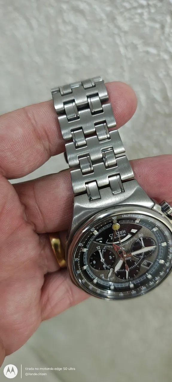 Relógio Citizen ecodrive 9 ponteiros Full Titanium tudo ok  - Foto 5