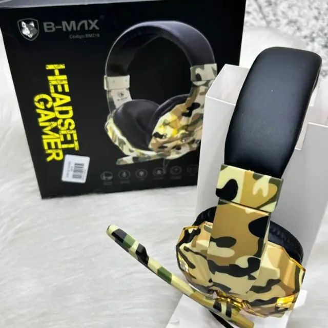 Fone Headset Gamer Camuflado