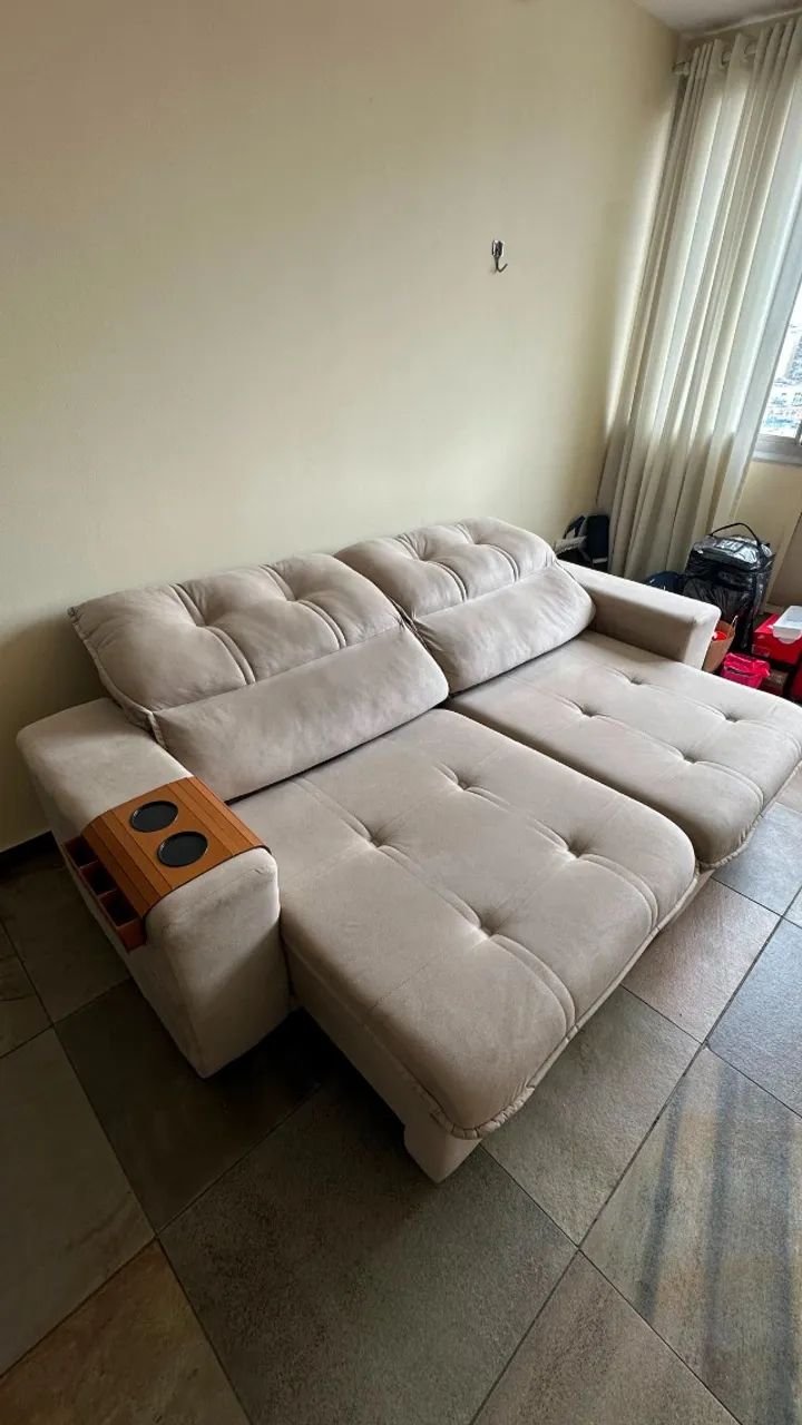 Sofá Retratil Inclinavel 4 lugares - Foto 3