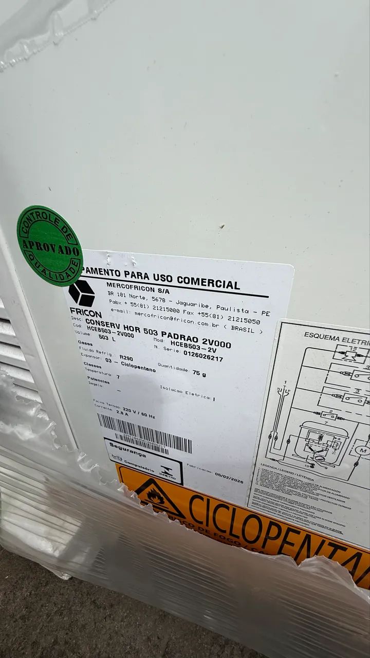 Freezer horizontal 503 litros Fricon tampa de vidro  - Foto 5