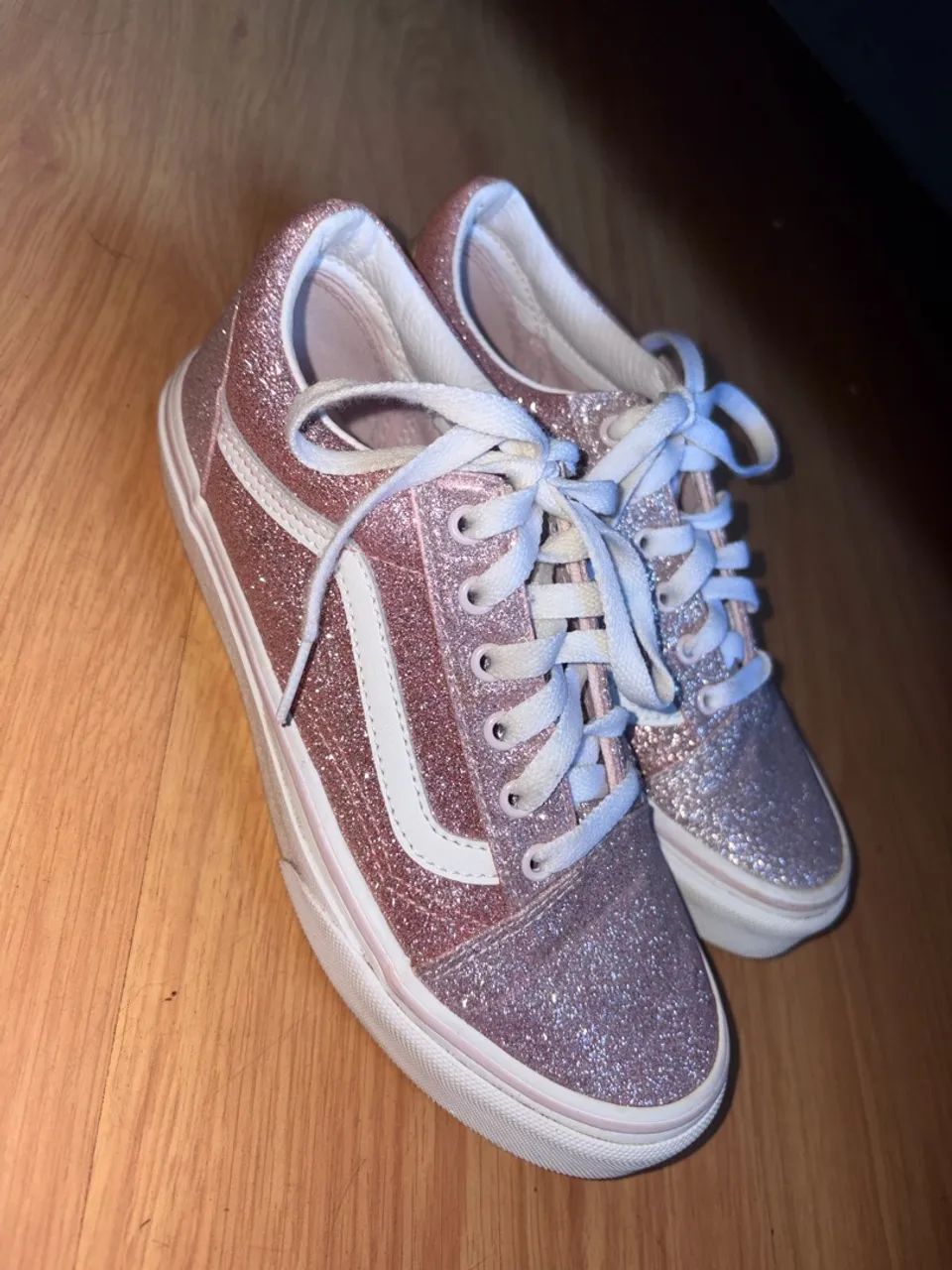 Vans original rosa com glitter  - Foto 3