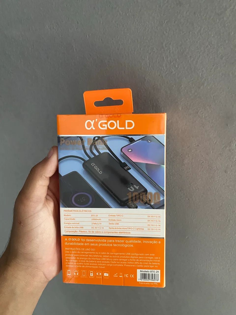 CARREGADOR PORTÁTIL 