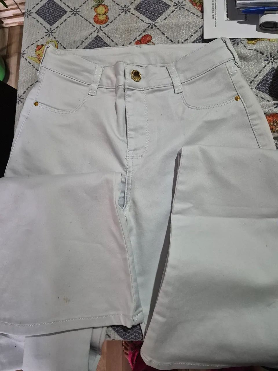 Calça feminina branca - Foto 3