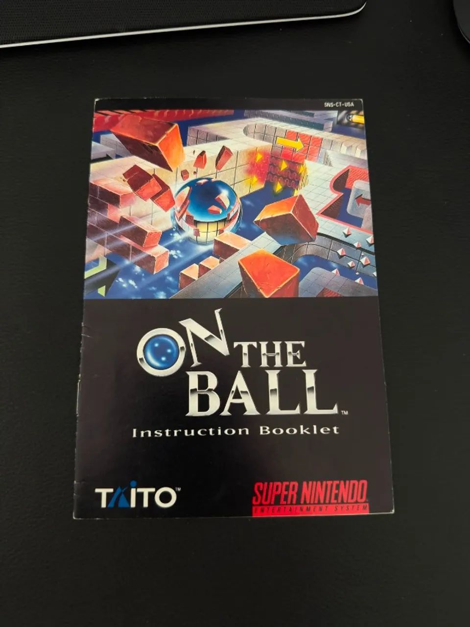 Manual  On The Ball Super Nintendo Original