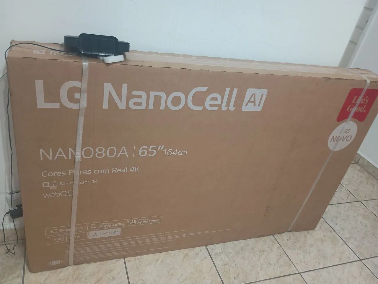 Vendo Tv LG 65 polegadas 4k NOVA - Foto 3