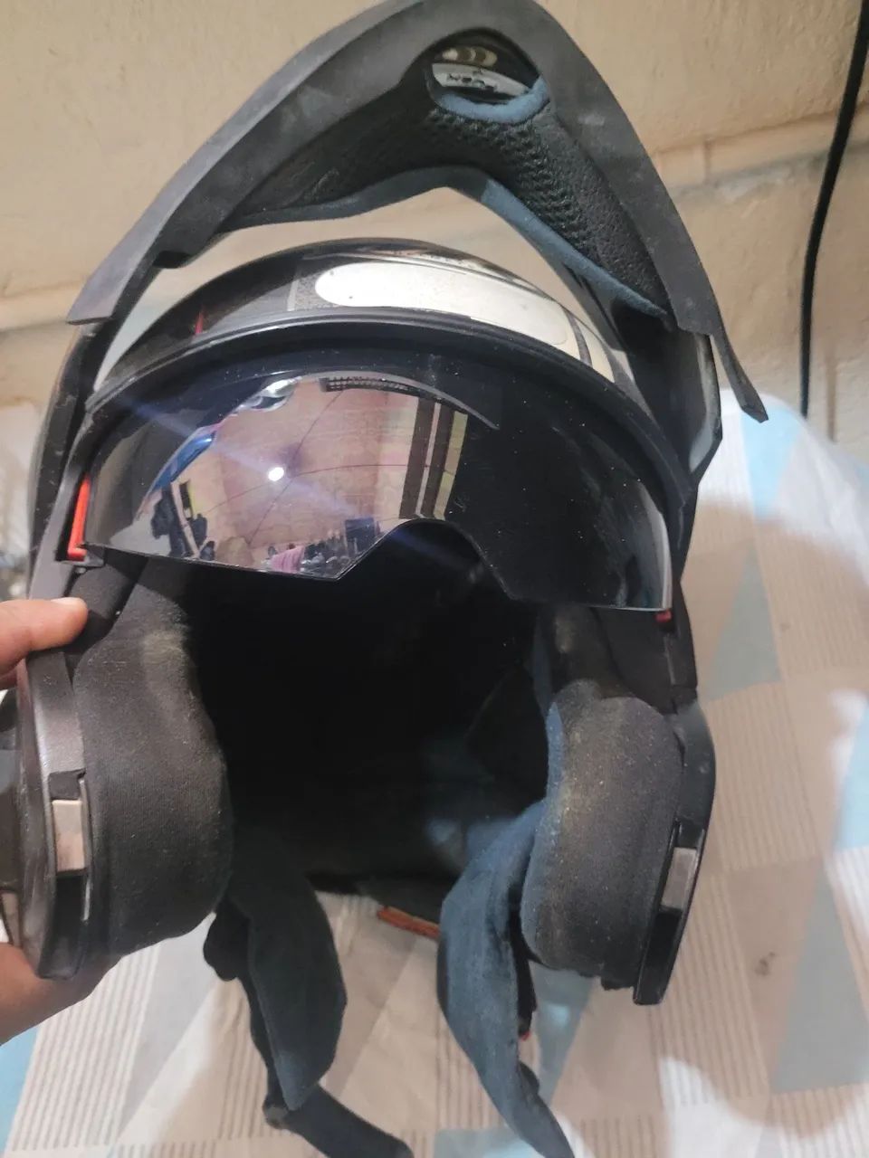 Capacete robocop/ forro removível  - Foto 2
